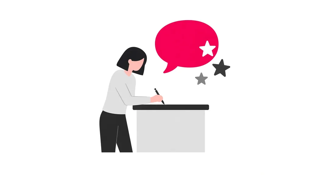 星評価と返信のイメージ